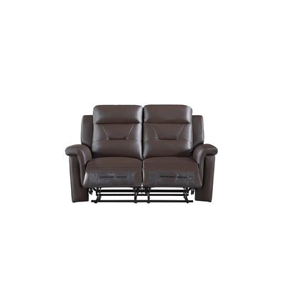 Nato 2 Seater Half Leather  Recliner - Brown